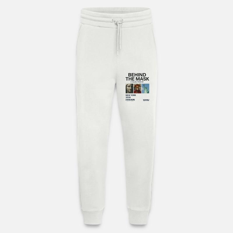 Hinter der Maske: New York 2028 - Jogginghose - made by SPREAD - OFF WHITE