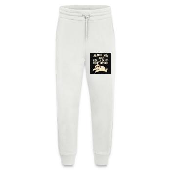 Ich bin nicht faul, ich genieße das Nichts - Jogginghose - made by SPREAD - OFF WHITE - Vorne