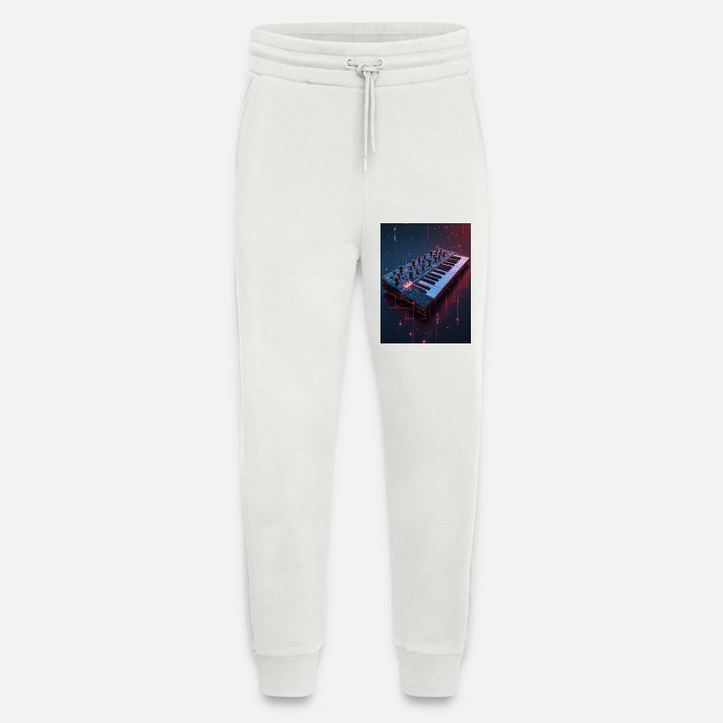 Futuristische Synthwave Musikkonsole - Jogginghose - made by SPREAD - OFF WHITE