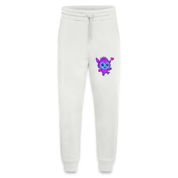 Buntes Fantasy-Wesen mit Herz – Süß & Frech Cartoo - Jogginghose - made by SPREAD - OFF WHITE - Vorne