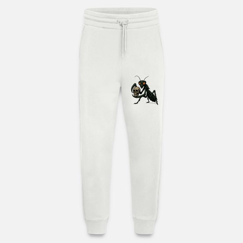 praying mantis - Jogging Pants - made by SPREAD  - OFF WHITE