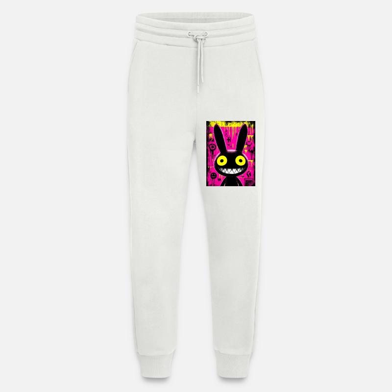 Bunny Black Urban Graffiti - Jogginghose - made by SPREAD - OFF WHITE