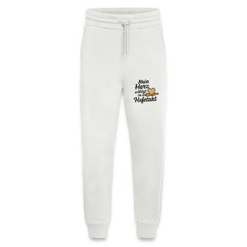Herzbackwerk Küchenmotivausdruck Herz Hefetakt - Jogginghose - made by SPREAD - OFF WHITE - Vorne