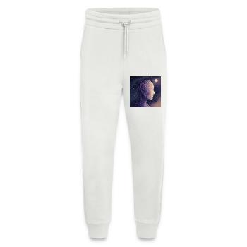 Digital Awareness – Futuristic AI T-Shirt - Jogging Pants - made by SPREAD  - OFF WHITE - Front