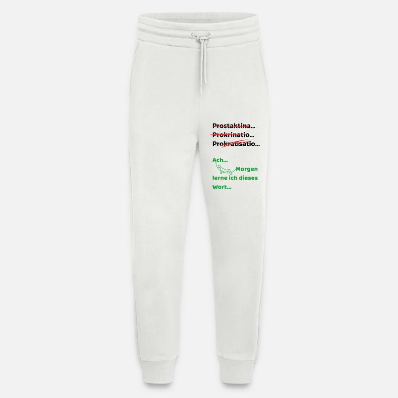 Prokrastination lustiger Spruch Hängematte - Jogginghose - made by SPREAD - OFF WHITE