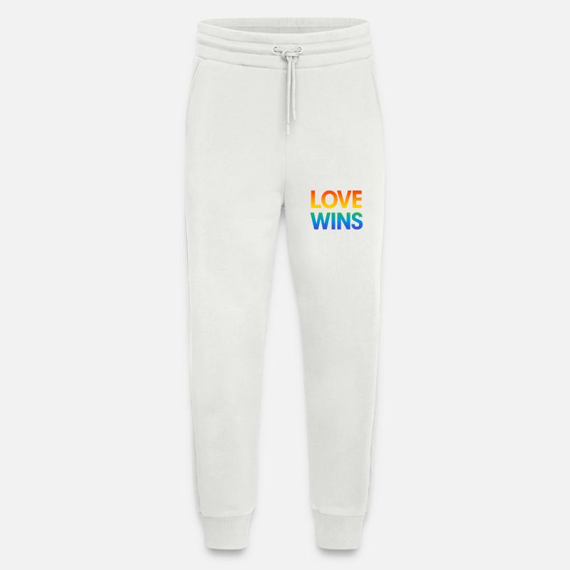 Pride Rainbow Love Equality Diversity Queer - Jogging Pants - made by SPREAD  - OFF WHITE