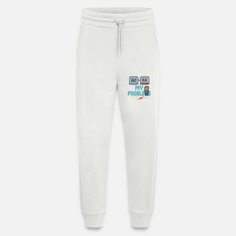 Alt + F4 My Problems - Jogging Pants - made by SPREAD  - OFF WHITE
