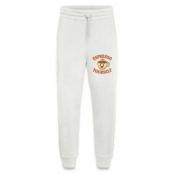 Espresso vous-même - Pantalon de jogging bio décontracté fabriqué en UE - OFF WHITE - Devant