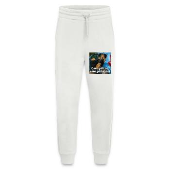 Hamsterabenteuer_im_blauen_Auto - Pantalon de jogging bio décontracté fabriqué en UE - OFF WHITE - Devant