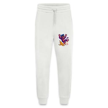 Neon monkey with banana - Jogging Pants - made by SPREAD  - OFF WHITE - Front