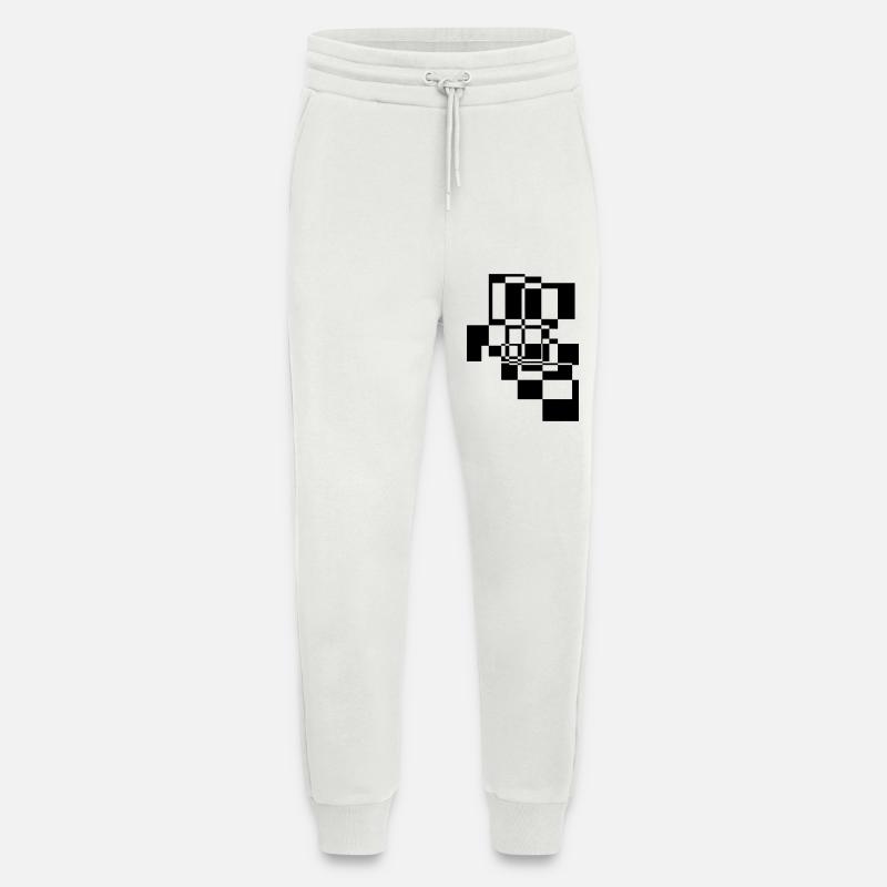 Abstract Shapes and Patterns Gift - Jogging Pants - made by SPREAD  - OFF WHITE