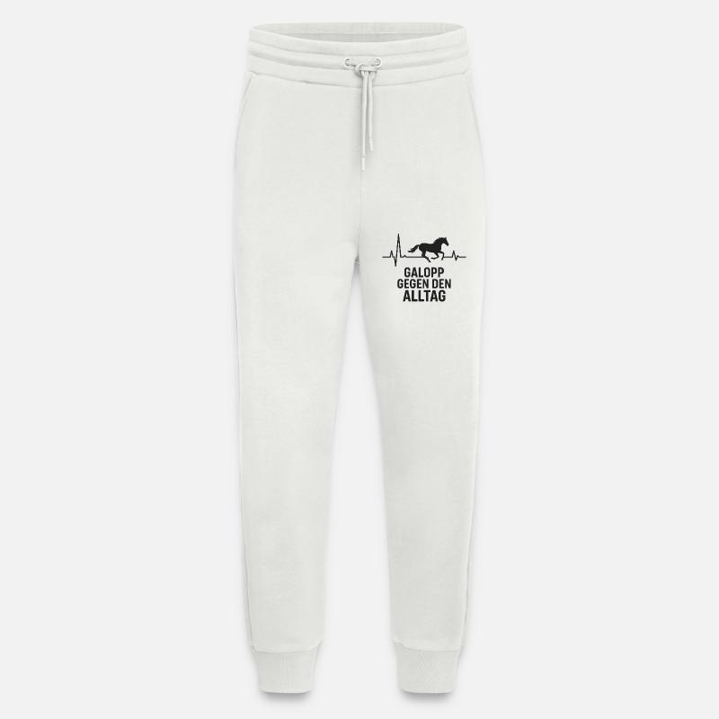Pferd, Herzschlag, Pferdesport  - Jogginghose - made by SPREAD - OFF WHITE