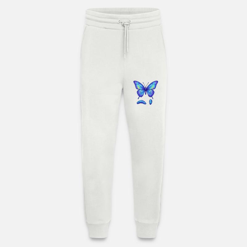 Blue gradient butterfly - Jogging Pants - made by SPREAD  - OFF WHITE