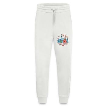 Kawaii Tokyo Skyline - Jogging Pants - made by SPREAD  - OFF WHITE - Front