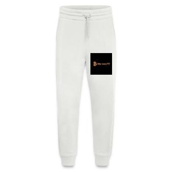 Bitcoin please what saying - Jogging Pants - made by SPREAD  - OFF WHITE - Front