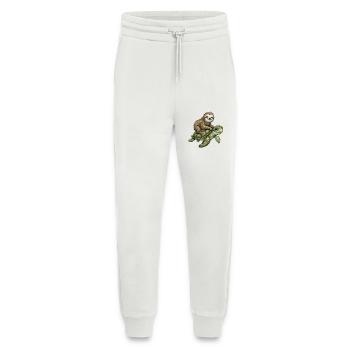 Sloth on turtle illustration - Jogging Pants - made by SPREAD  - OFF WHITE - Front