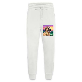 Mastiff mit Blumenkranz - Jogginghose - made by SPREAD - OFF WHITE - Vorne