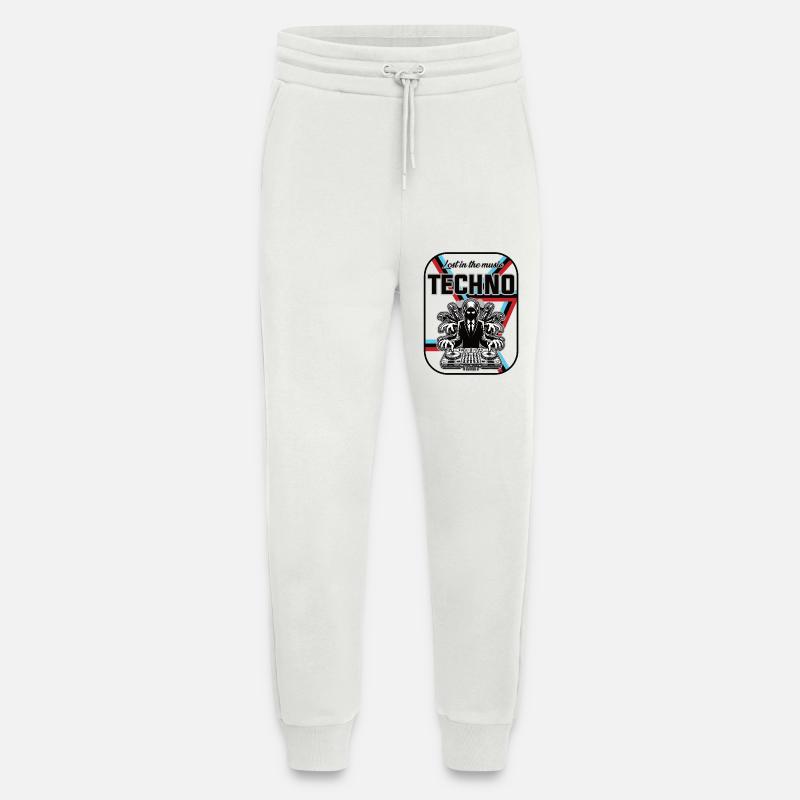 Techno Design – Lost in Music - Jogginghose - made by SPREAD - OFF WHITE