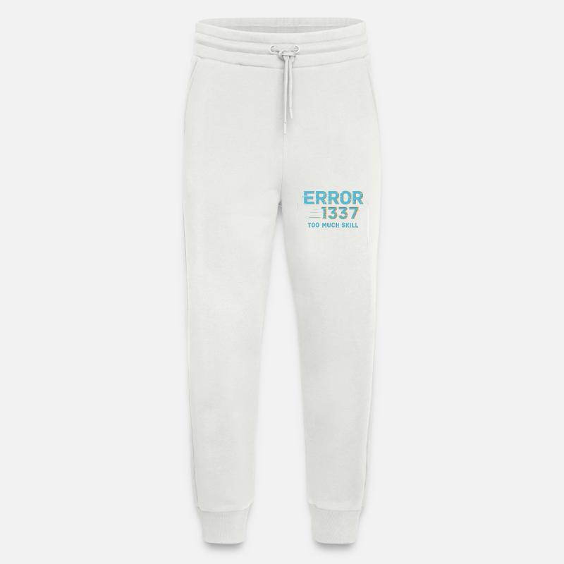 Error1337 Too Much Skill - Jogging Pants - made by SPREAD  - OFF WHITE