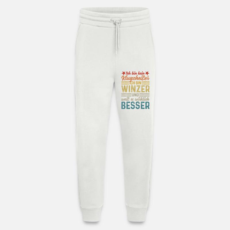 Winzer - Kein Klugscheißer  - Jogginghose - made by SPREAD - OFF WHITE