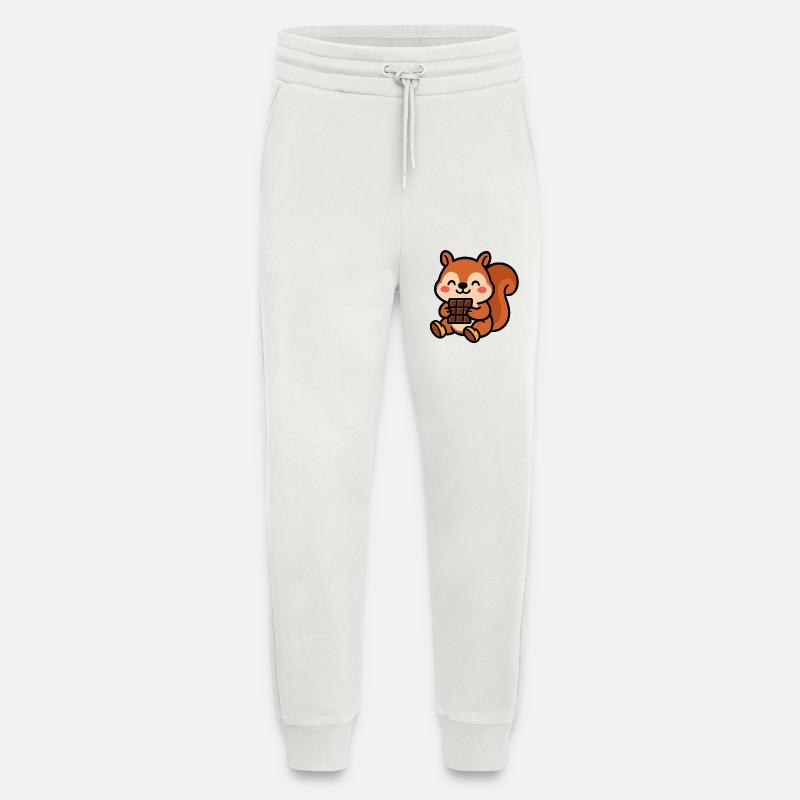 Eichhörnchen mit Schokoriegel - Jogginghose - made by SPREAD - OFF WHITE