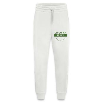 Livorna Italy Green Logo - Jogging Pants - made by SPREAD  - OFF WHITE - Front