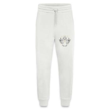 Engel mit Kerzen und Goldenem Herz - Jogginghose - made by SPREAD - OFF WHITE - Vorne