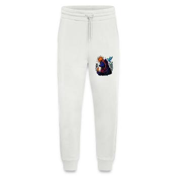 Flamme des Geistes – Kosmische Wolfskunst - Jogginghose - made by SPREAD - OFF WHITE - Vorne