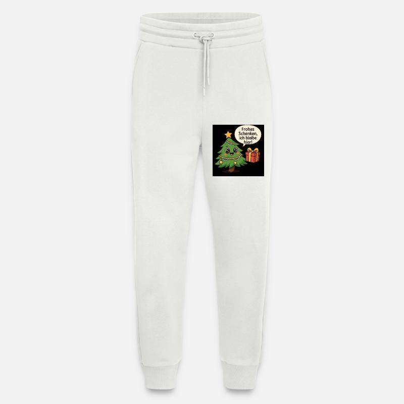 Merry Gifting Christmas Tree - Jogging Pants - made by SPREAD  - OFF WHITE