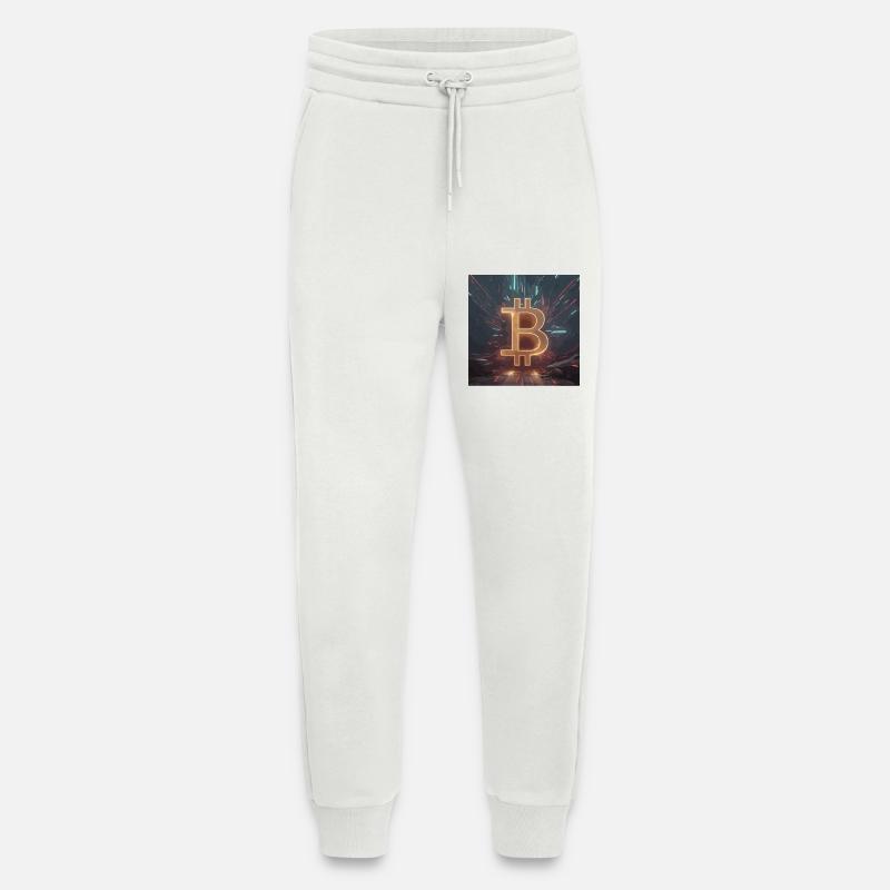 Bitcoin Machtentfaltung – Dynamische Energie - Jogginghose - made by SPREAD - OFF WHITE