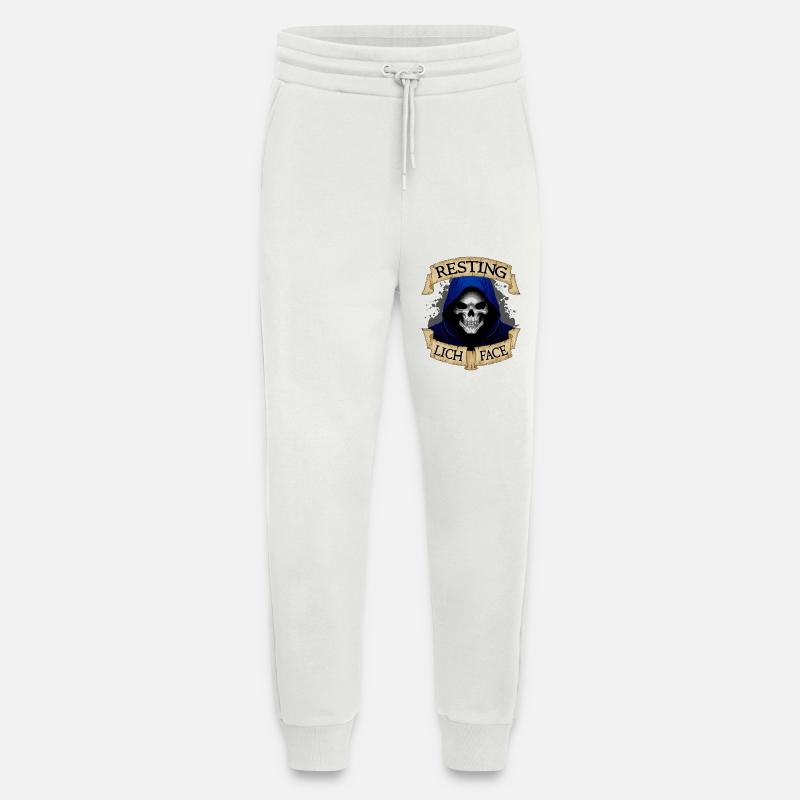 Resting Lich Face - Jogging Pants - made by SPREAD  - OFF WHITE