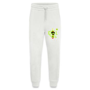 Green Alien with Sunglasses - Jogging Pants - made by SPREAD  - OFF WHITE - Front