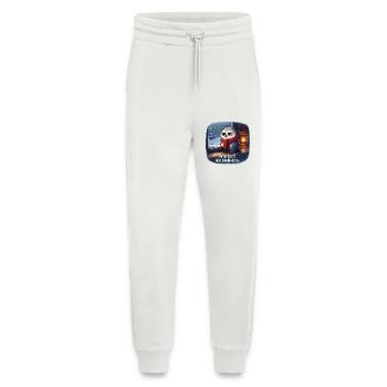 Winter Eule: Ich bleib drin - Jogginghose - made by SPREAD - OFF WHITE - Vorne