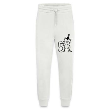 Party-Tiger mit Zahl 5 Cartoon Illustration - Jogginghose - made by SPREAD - OFF WHITE - Vorne