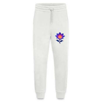 Neon-Nacht-Lotus - Jogginghose - made by SPREAD - OFF WHITE - Vorne