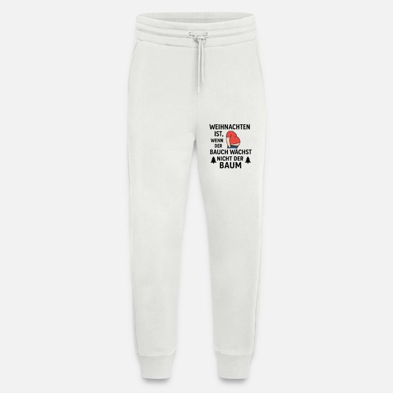 Weihnachten ist, wenn der Bauch wächst - Jogginghose - made by SPREAD - OFF WHITE