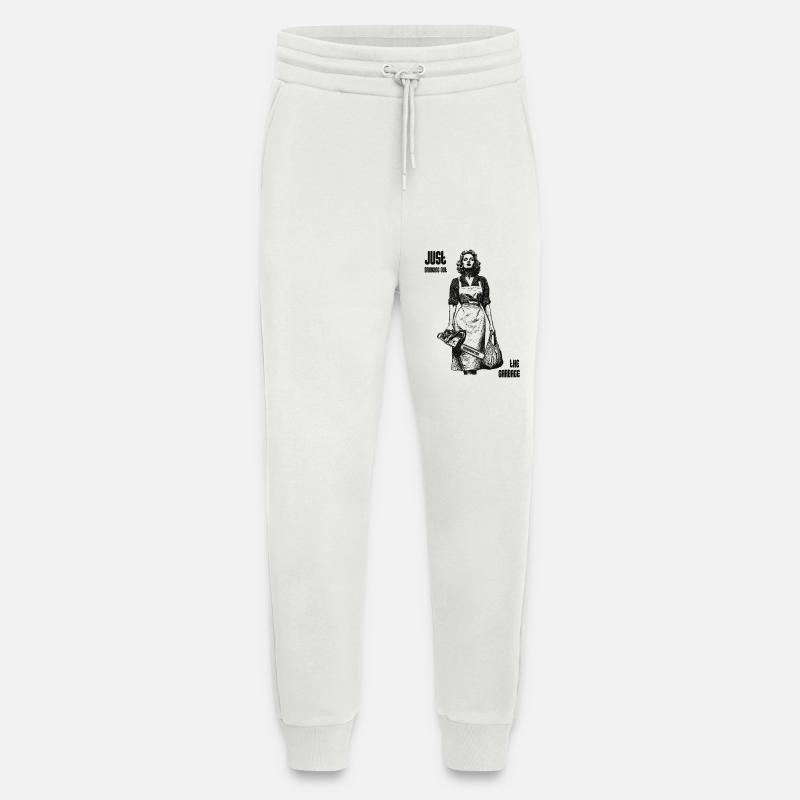 Putzfrau mit Kettensäge Noir - Jogginghose - made by SPREAD - OFF WHITE