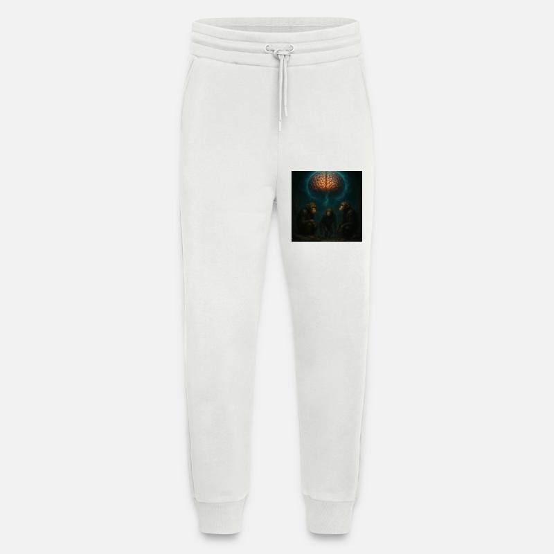 Brainlight: Three monkeys in a dream - Jogging Pants - made by SPREAD  - OFF WHITE