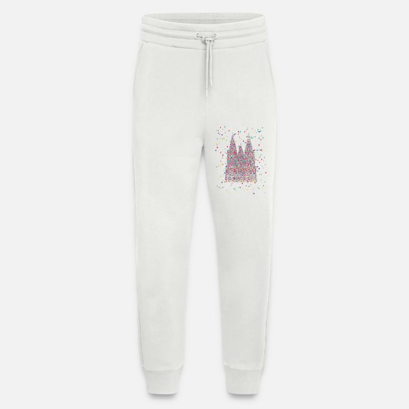 Cologne Cathedral Carnival Carnival Confetti Costume - Jogging Pants - made by SPREAD  - OFF WHITE