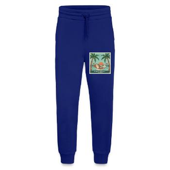 Hammock Sloth, Sunset,Gym Tomorrow - Jogging Pants - made by SPREAD  - Iconic Blue - Front