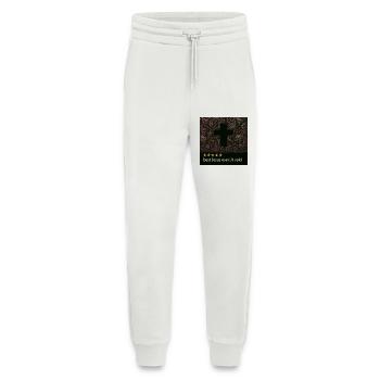 Croix dans le Vide Sombre - Pantalon de jogging bio décontracté fabriqué en UE - OFF WHITE - Devant