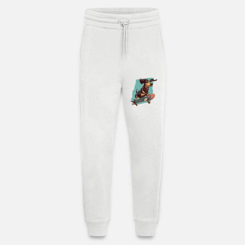 Skateboard-Dackel - Jogginghose - made by SPREAD - OFF WHITE