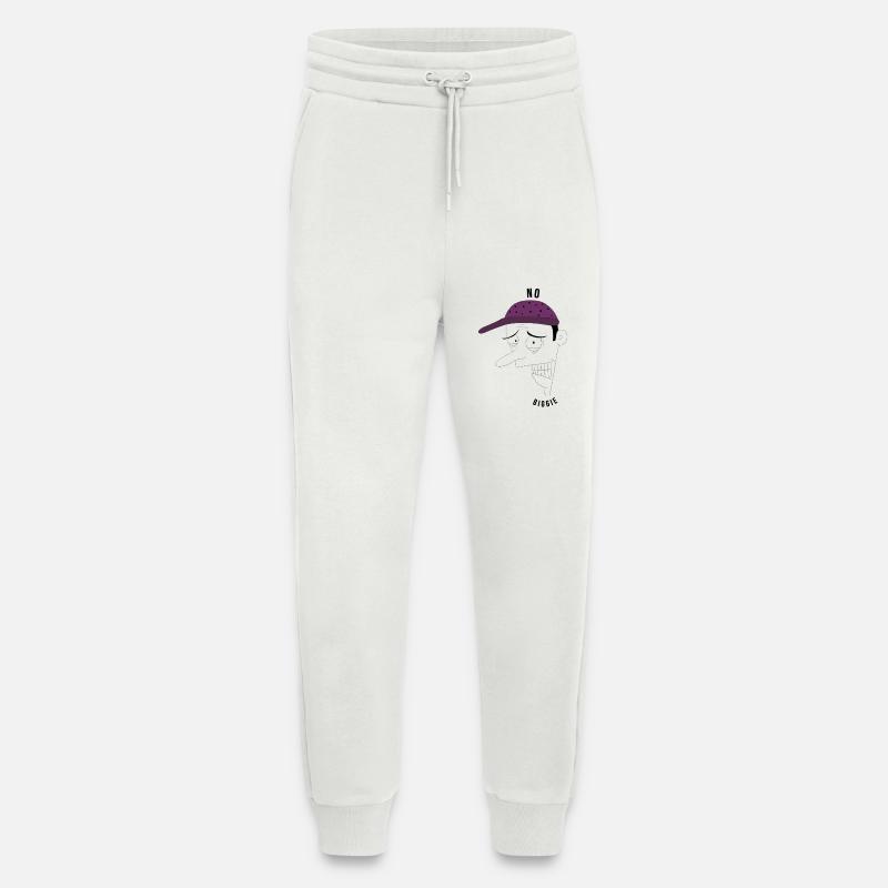 Pas grand-chose mec - ironique - Pantalon de jogging bio décontracté fabriqué en UE - OFF WHITE