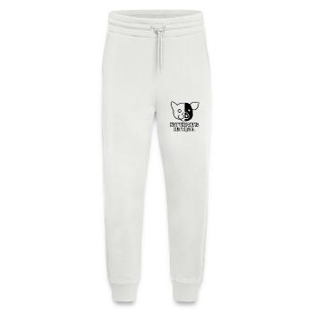 Katze_Schwein_Black - Jogginghose - made by SPREAD - OFF WHITE - Vorne