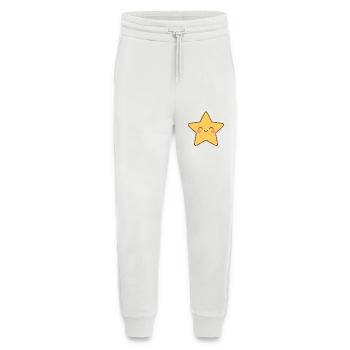 Kawaii Gelber Stern Lächeln - Jogginghose - made by SPREAD - OFF WHITE - Vorne