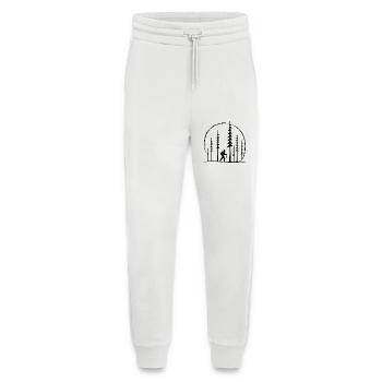 Waldwanderer Silhouettenkreis Geschenk Schweiz  - Jogginghose - made by SPREAD - OFF WHITE - Vorne