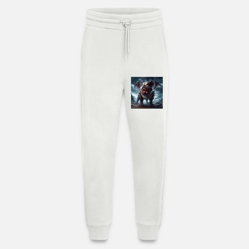 Rotäugiger Abgrundhund - Jogginghose - made by SPREAD - OFF WHITE