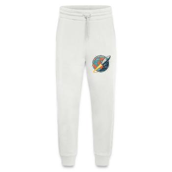 Rocket launch over globe - Jogging Pants - made by SPREAD  - OFF WHITE - Front