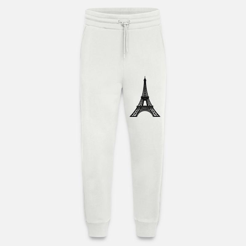 Eiffel Tower - Jogging Pants - made by SPREAD  - OFF WHITE