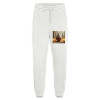 un lapin de pâques - Pantalon de jogging bio décontracté fabriqué en UE - OFF WHITE - Devant